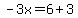 -3x=6%2B3