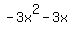 -3x%5E2-3x