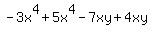-3x%5E4%2B5x%5E4-7xy%2B4xy