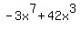-3x%5E7%2B+42x%5E3