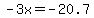 -3x+=+-20.7