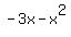 -3x+-+x%5E2