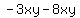-3xy-8xy