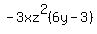 -3xz%5E2%286y-3%29