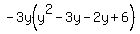 -3y%28y%5E2-3y-2y%2B6%29
