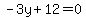 -3y%2B12=0