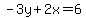 -3y%2B2x=6