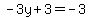 -3y%2B3=-3