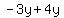 -3y%2B4y