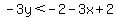 -3y%3C-2-3x%2B2
