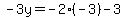 -3y=-2%2A%28-3%29-3