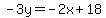 -3y=-2x%2B18