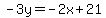 -3y=-2x%2B21+