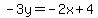 -3y=-2x%2B4
