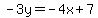 -3y=-4x%2B7