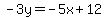-3y=-5x%2B12
