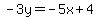 -3y=-5x%2B4