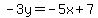 -3y=-5x%2B7