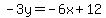 -3y=-6x%2B12