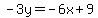 -3y=-6x%2B9