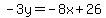-3y=-8x%2B26