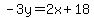 -3y=2x%2B18
