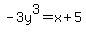 -3y%5E3=x%2B5
