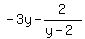 -3y-2%2F%28y-2%29