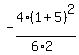 -4%281%2B5%29%5E2%2F%286%2A2%29