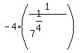 -4%281%2F%287%5E%281%2F4%29%29%29