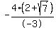-4%282%2Bsqrt%287%29%29%2F-3