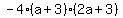 -4%28a%2B3%29%282a%2B3%29