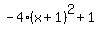 -4%28x%2B1%29%5E2%2B1