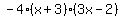 -4%28x%2B3%29%283x-2%29