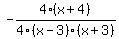 -4%28x%2B4%29%2F4%28x-3%29%28x%2B3%29