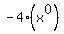 -4%28x%5E0%29
