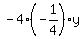 -4%2A%28-1%2F4%29y%29=%28-4%29%2A2
