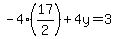 -4%2A%2817%2F2%29%2B4y=3