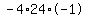 -4%2A24%2A-1