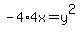 -4%2A4x=y%5E2