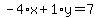 -4%2Ax%2B1%2Ay=7