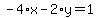 -4%2Ax-2%2Ay=1