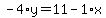 -4%2Ay=11-1%2Ax