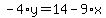 -4%2Ay=14-9%2Ax
