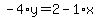 -4%2Ay=2-1%2Ax