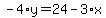 -4%2Ay=24-3%2Ax
