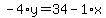 -4%2Ay=34-1%2Ax