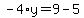 -4%2Ay=9-5