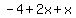 -4%2B2x%2Bx
