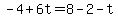 -4%2B6t=8-2-t